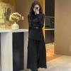 Women's Autumn/Winter 2024 Knitted Sweater Dress Set - High-End Fragrance Collection