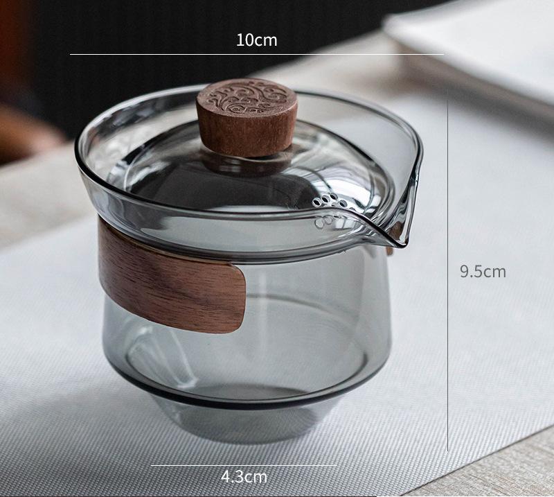 Стеклянный чайник, чашка, чайник, чайный сервиз Kungfu, крышка, миска, чайная чаша, принадлежности для заваривания чая, чайная утварь, наборы для заваривания чая и чашек