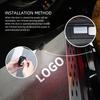 CGANEI1 2PCS Z Nismo GTR Logo Emblem Universal LED Car HD Door Light Courtesy Projector Lamp USB Rechargeable For Nissan Teana 350Z 370Z