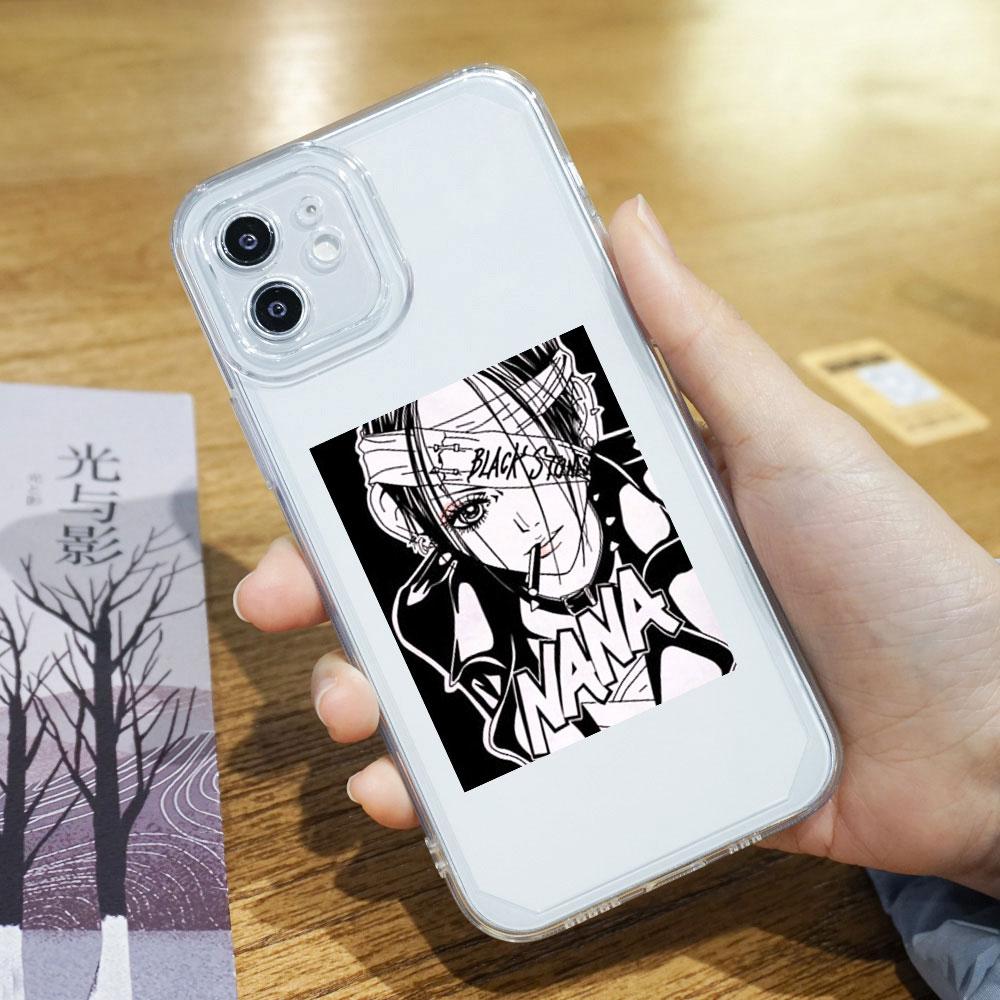 Японское аниме Нана Осаки Чехол для телефона для iPhone 17 16 15 11 12 14 13 Pro Max Mini X XR 7 Plus SE 17E Ударопрочный прозрачный чехол