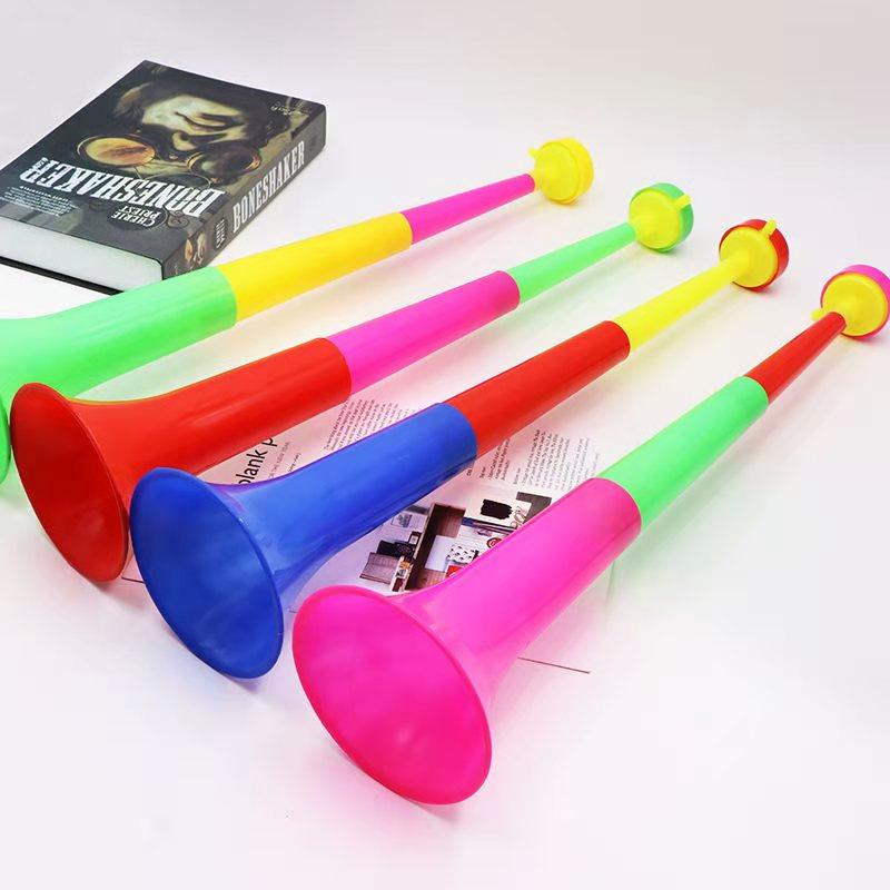 Plastic Three-Section Large Telescopic Horn 60cm Vuvuzela Fan Horn World Cup Cheering Horn Street Stall Goods
