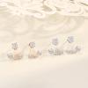 Star Fan Stud Earrings Female Korean Version Personality Temperament Wear More Lucky Five-pointed Star Creative Diamond Earrings