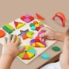 Children's Montessori Geometric Shape Wooden Puzzle Board Kindergarten Baby Early Education Cognitive Matching Toys