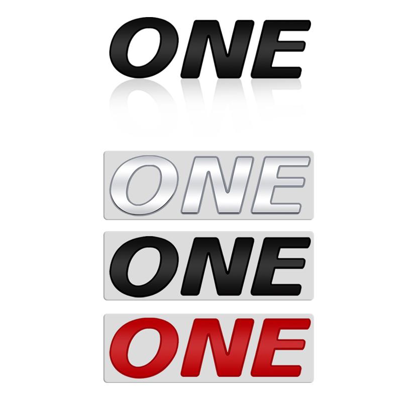 Metal Logo For MINI ONE COOPER Letter Badge 3D Stickers Trunk Emblem Decal Auto Accessories Lettering Decoration Car Styling