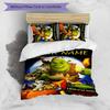 3pcs Shrek2 Cover Set - Personalized Name, HD Printed Bedding with 1 Cover and 2 Pillowcases - Perfect for Home Decor, Easy Care