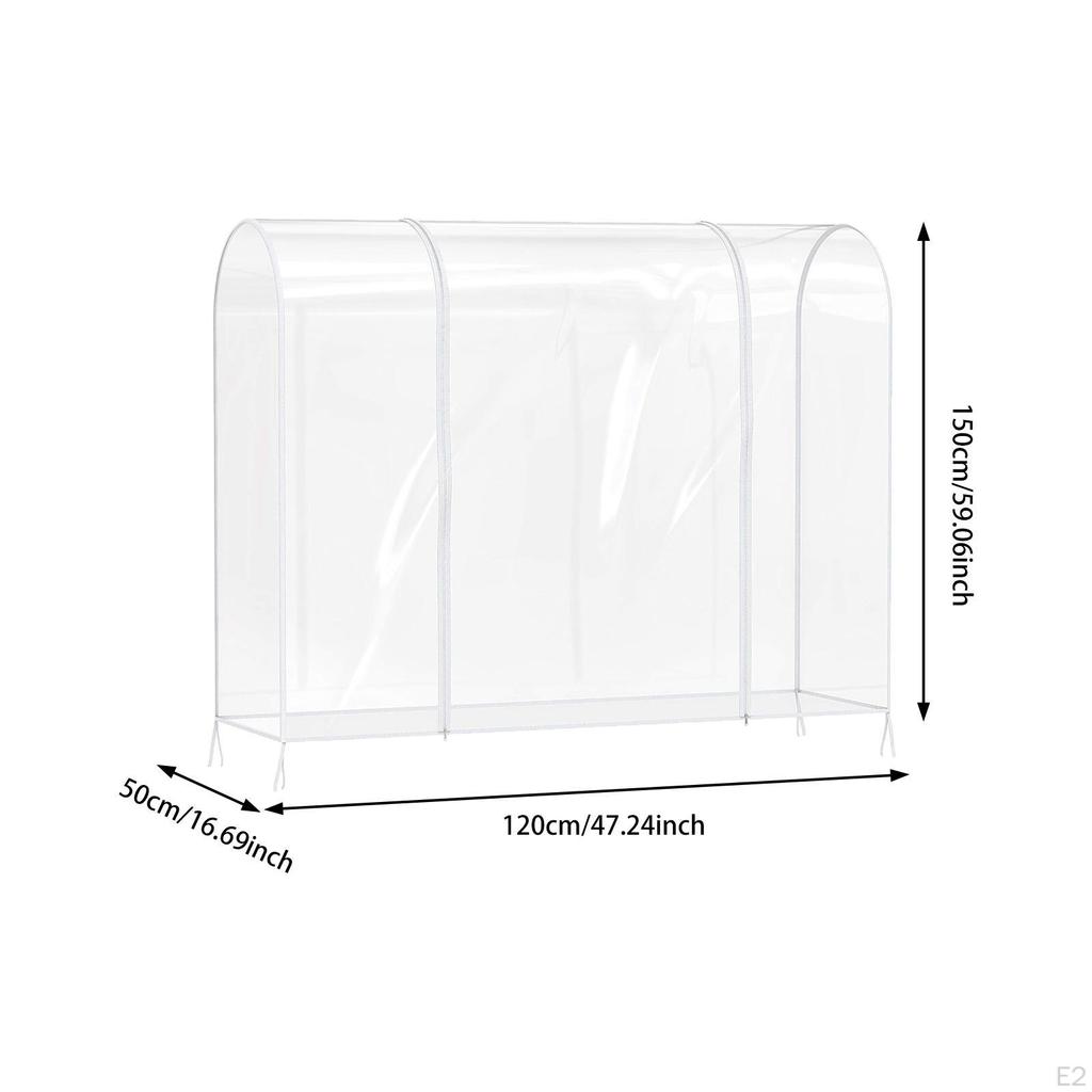 Прозрачный чехол для вешалки, водонепроницаемый чехол для одежды в спальне, костюмы и платья