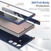 For Samsung Galaxy Z Fold 8 Ultra 8/7/6/5/4 Full Cover Magnetic Case with Tempered Glass Front Film Anti-Fingerprint Phone Case