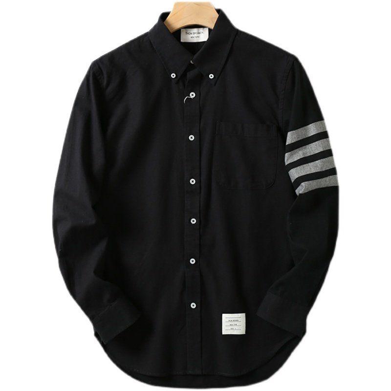 TB Foreign Trade Tail Goods European and American Style Classic Four-Bar Shirt