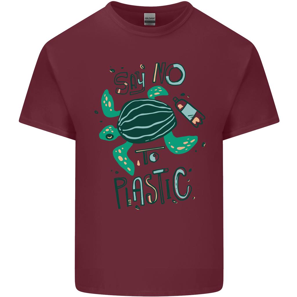 Climate Change Say No To Plastic Unisexs Light Cotton TShirt