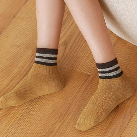 5 пар детских носков, хлопковые спортивные носки на открытом воздухе для мальчиков и девочек, детские носки в полоску, весенние