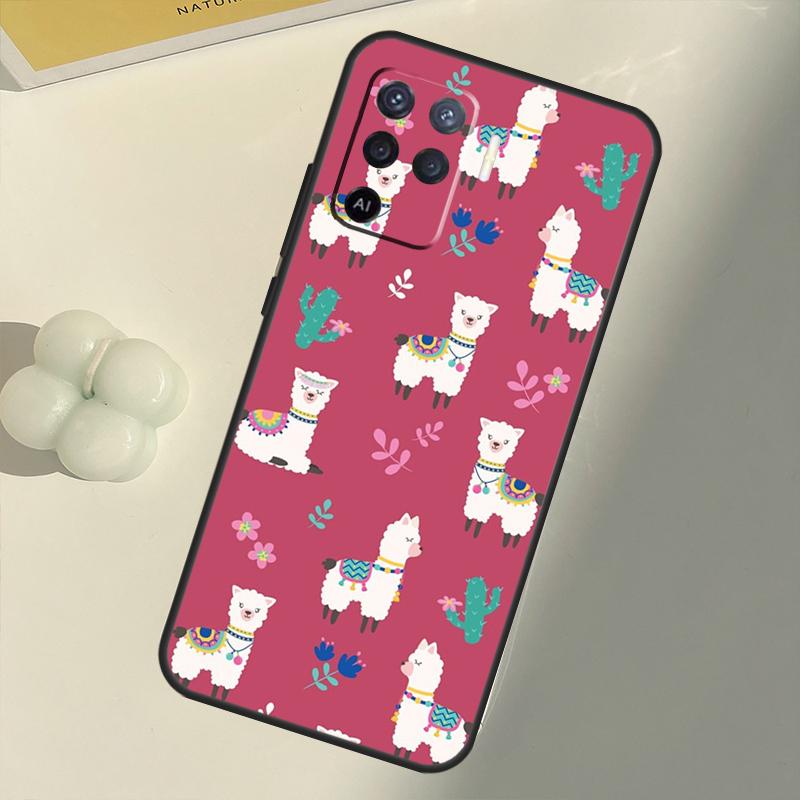 Чехол Lama Llama Alpacas для OPPO A74 A94 A54 A1K A15 A16 A52 A72 A83 A91 A93 A53S A5 A9 A31 A53 2020, чехол