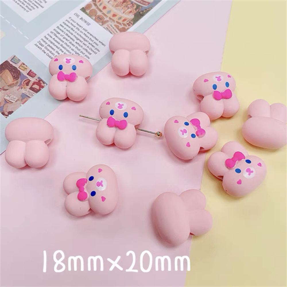 CH16 20*18 мм Милый Маленький Медведь Кролик Звезда Смоляные Бусины DIY Шарм Изысканная Цепочка для Телефона Браслет Подвеска Бусина Аксессуары для Украшений