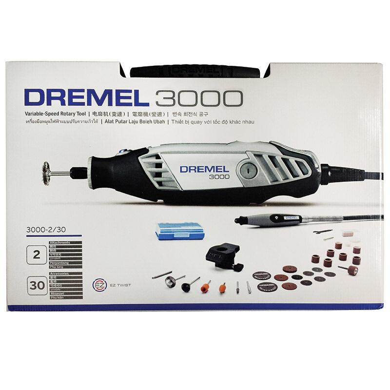 Dremel 3000 Многофункциональная электрическая мельница с 2 профессиональными насадками и 30 шт. аксессуаров для ежедневного использования