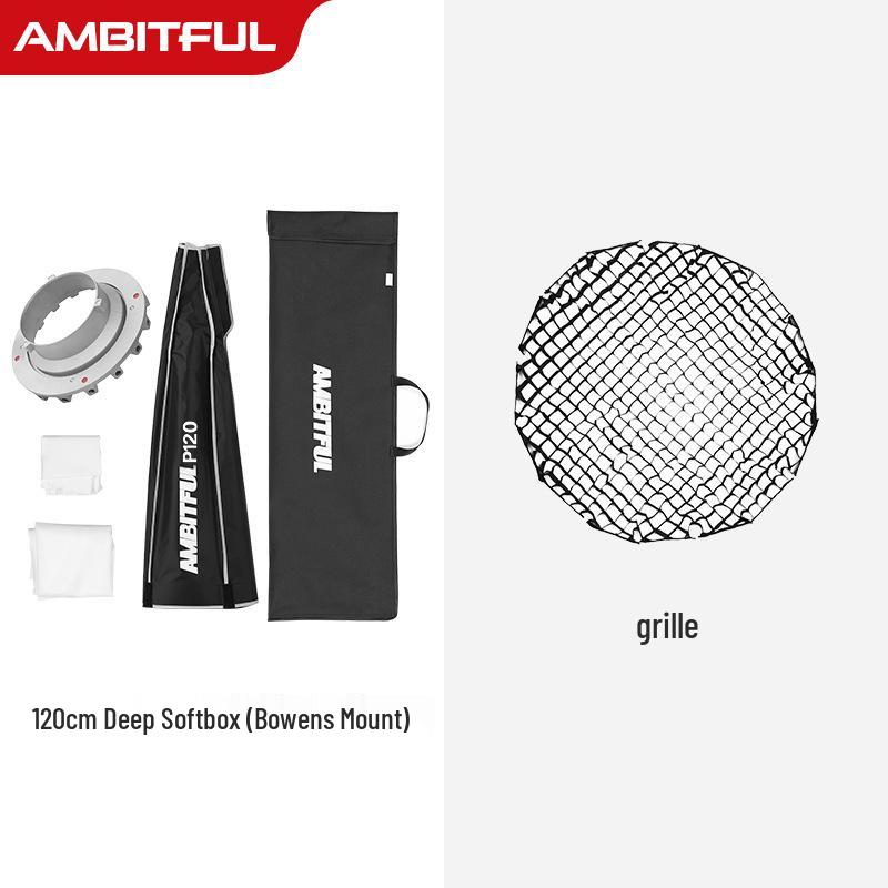 Ambitful 90/120 см Глубокий Октобокс с Сотами, Софтбокс для Креплений Bowens - Покрытие для Фотографического Света