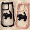 Three-dimensional Cat Ears Cute Kitten Phone Case For iPhone 15 14 13 12 11 Plus Pro Max Cartoon Girl Silicone Phone Case