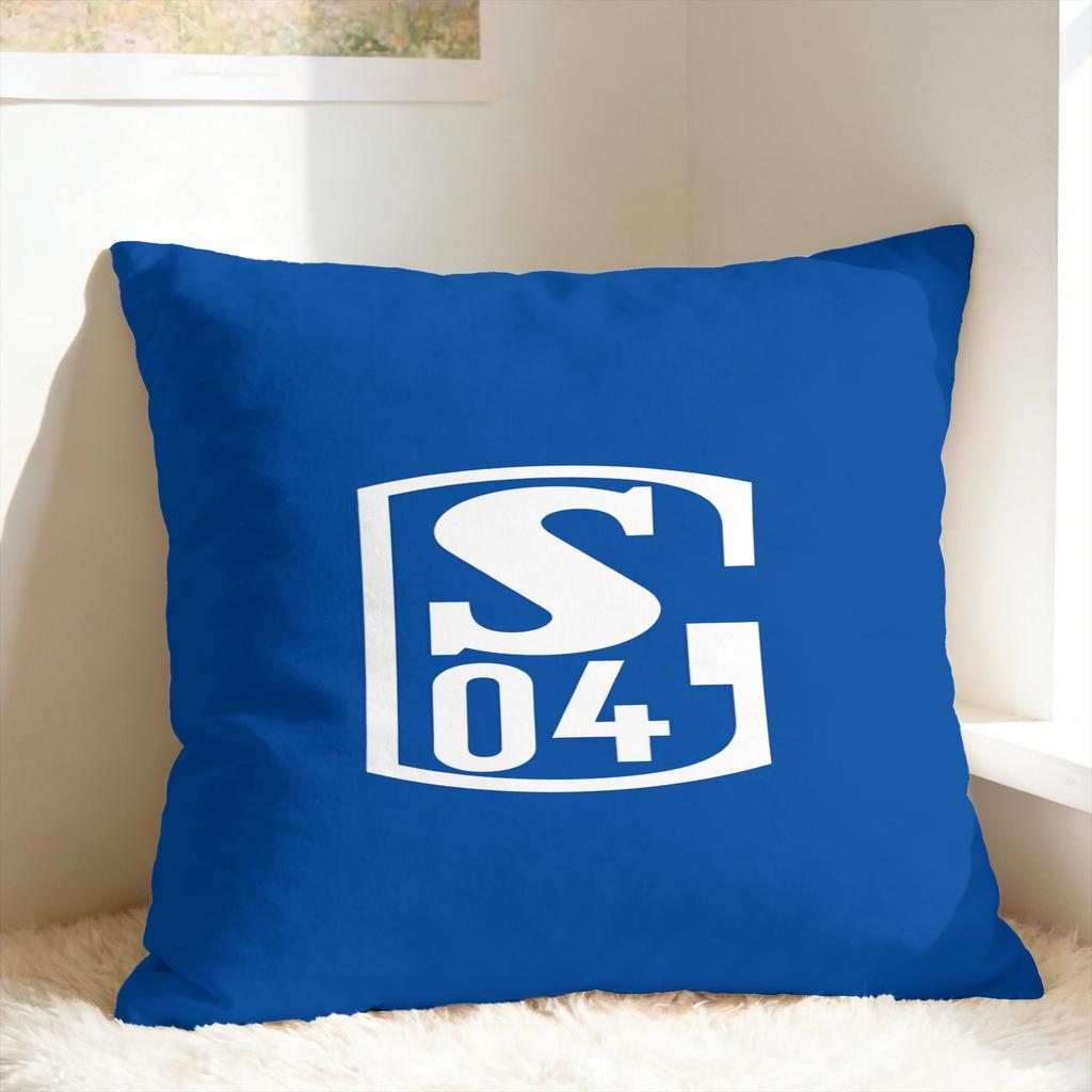 S-Schalke 04 Team Pillow Cover Novelty Pillow Case For Wedding Party Home Decor Soft Cushion Cover Gift
