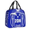 Индивидуальные изолированные сумки-ланчбоксы Zob Zeta Phi Beta с греческими буквами для школы, офиса, термосумка, термоконтейнер, бенто-бокс, для женщин, детей