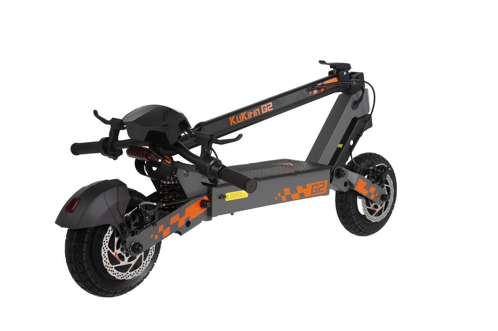 KuKirin Складной электрический самокат G2 800 Вт, бесщеточный двигатель, 10-дюймовая вакуумная внедорожная шина, аккумулятор 48 В 15 Ач, максимальная скорость 45 км/ч(НЕТ ЭБЭ)