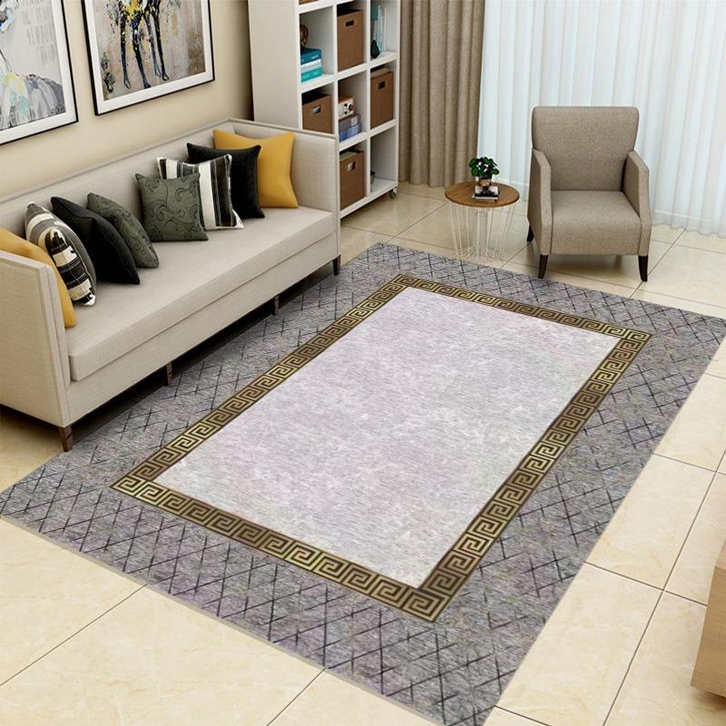 Ковер с нитяной отделкой в стиле легкой роскоши, шампанское, роскошный узор, противоскользящая подкладка для дивана в гостиной, ковер для прихожей, для дома, для спальни