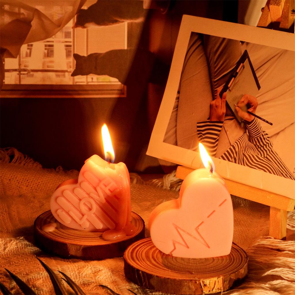 Different Heart Silicone Molds Epoxy Resin Mold DIY Scented Candle Mold Table Ornament Making Tool for Making Craft