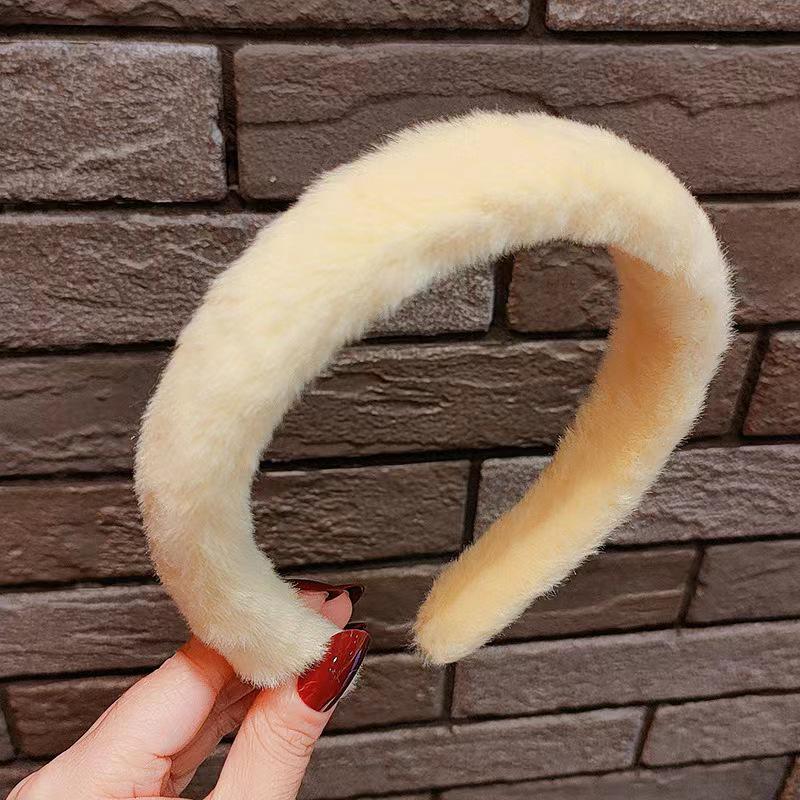 Очаровательная плюшевая повязка на голову с кроличьими ушками-сердечками для умывания лица - Милый мультяшный аксессуар для волос