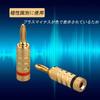 EIGHTNOO Banana Plug Speaker Cable Wire for Wall 24K Gold Copper Metal Shell 4-Pack Plates, Plated, Screw-In, Solderless,