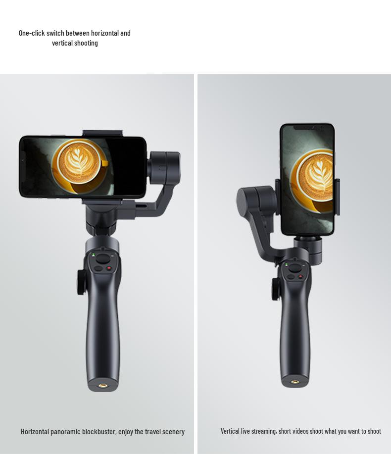 Трехосевой ручной стабилизатор-подвес Capture2s с отслеживанием лица для прямых эфиров в Douyin