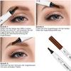 Batch of 4 waterproof 3D eyebrow pencils with 4 fork tips, Microblading Eyebrow Pencil with 4 tips Micro head, long-lasting natural makeup