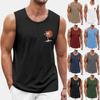 Mens Summer Surf Beach Tank Top Large Size Casual Breathable Sleeveless Top Loose  Print Tank Top Man Shirt
