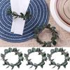 3pcs Rustic Artificial Plant Napkin Rings Simulation Napkin Buckles  Wedding Banquet