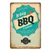 Барбекю Стейк Хаус Гриль Вечеринка Винтажный Постер Настенный Декор Для Бара Паба Кухни Дома Тарелка Барбекю Металлические Знаки Живопись Табличка YJ187