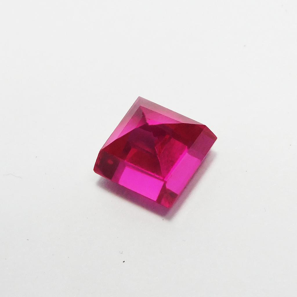 Natural Pink Ruby Loose Gemstone 4.85 ct Square Cut for Jewelry Making and Gem Collections