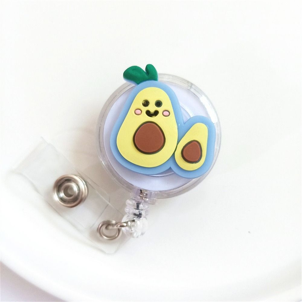 Silicone Fruits Nurse Badge Reel ID Card Retractable Badge Holder  Hospital Use