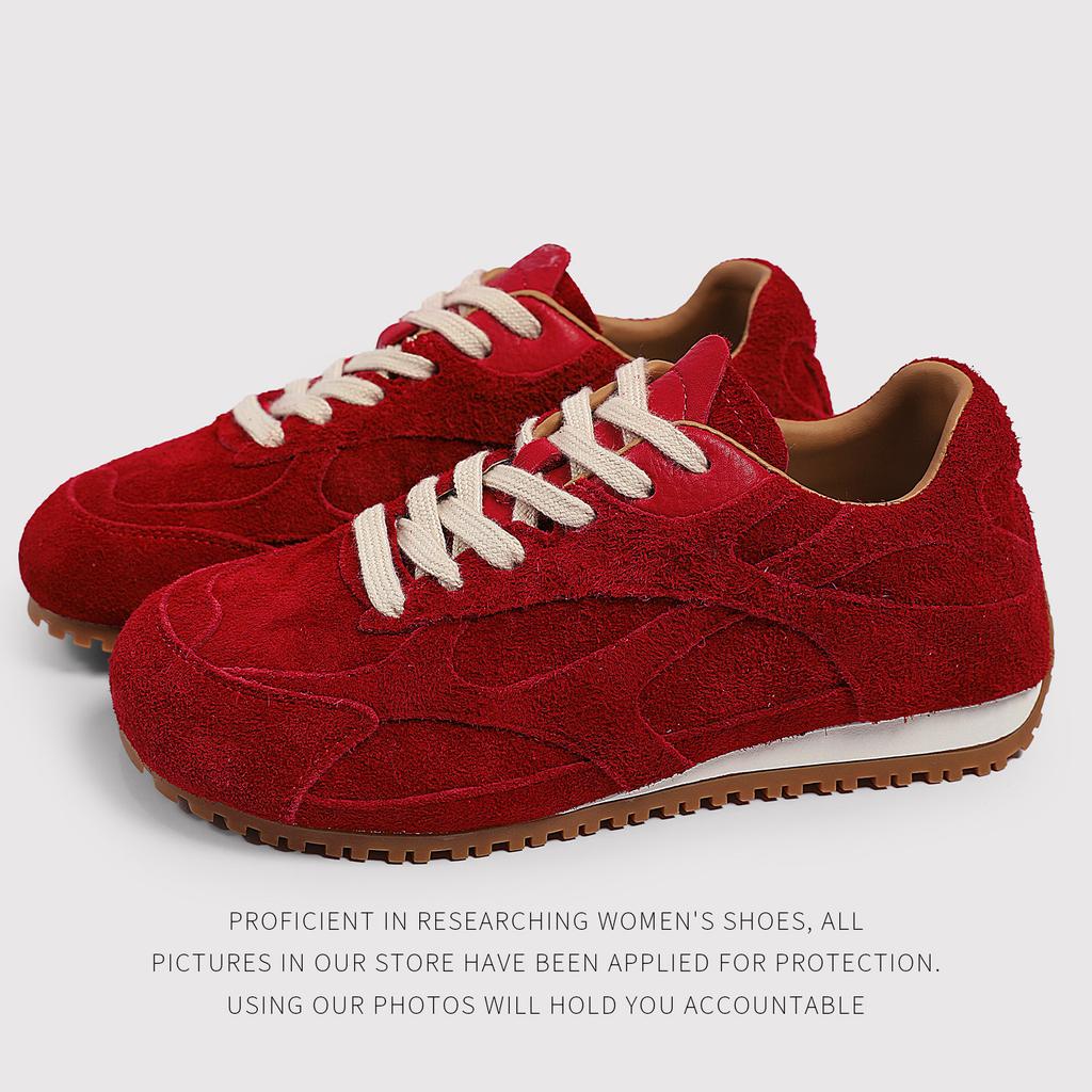 Design Sense Niche Retro Super Fire Moral Training Shoes Women'S Thick-Soled Feet Small Versatile Forrest Gump Shoes T181