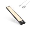 Подсветка для шкафа, перезаряжаемая через USB, светодиодная подсветка с датчиком движения для кухонного шкафа, гардероба, 20 см/30 см/40 см, светодиодный ночник