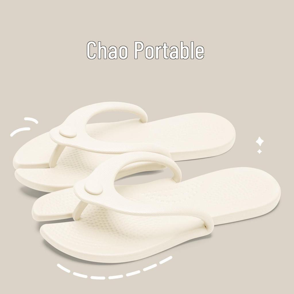 EVA Non-Slip Folding Slippers for Travel and Bathing - Unisex Flip-Flops for Business Trips and Beach
