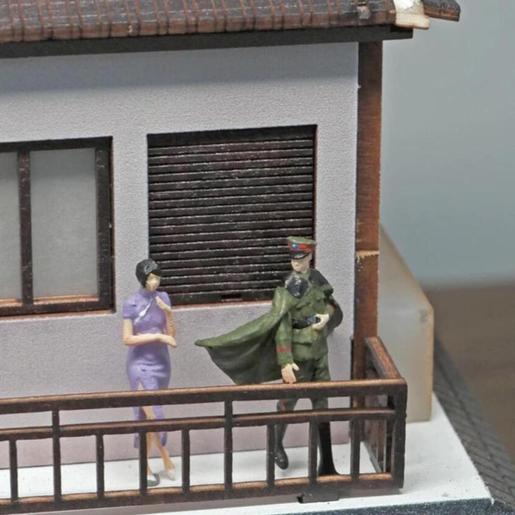 Миниатюрная фигурка 1/64, раскрашенный персонаж, крошечные люди, кукла из смолы для настольного украшения, DIY