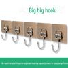 Stainless Steel Multifunctional Kitchen Hooks – Large Seamless, Punch-Free Design