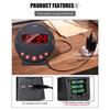 Alarm Clock Vibrating Alarm Clock with Bed Shaker for Heavy Sleeper Large LED Display Digital Bedroom Clock