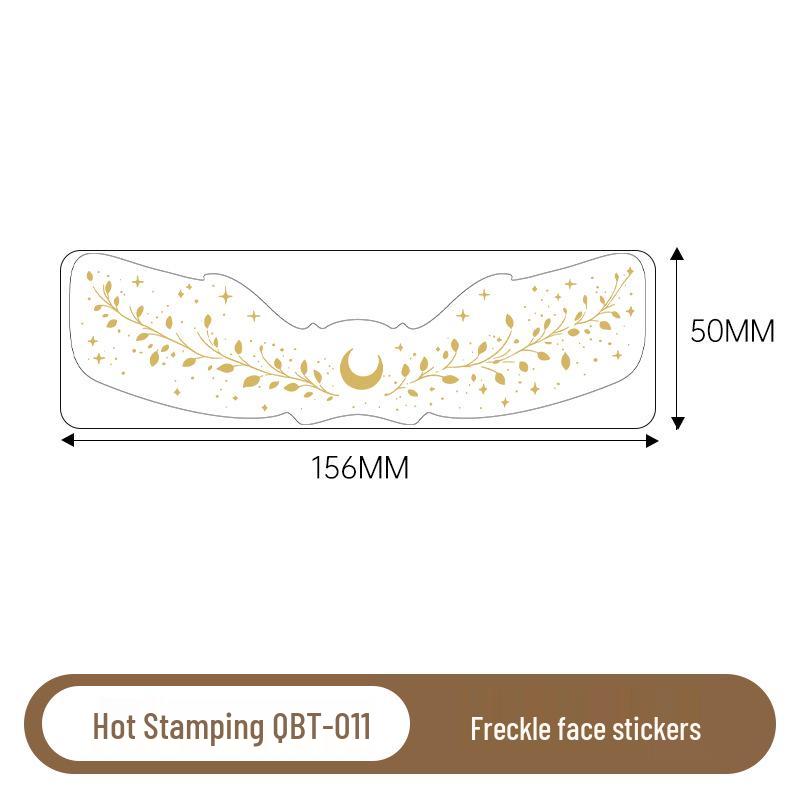 Gold & Silver Glitter Waterproof Christmas Freckle Tattoo Stickers for Party Makeup