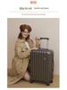 Stylish Japanese Suitcase: Durable, Universal-Wheel Trolley for Men & Women, Leather Finish, Perfect for Students.