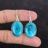 Tibetan Turquoise Earring Natural Gemstone Jewelry Handmade Dangle Earring 925 Sterling Silver Earring Unique Style Earring Gifts For Mom
