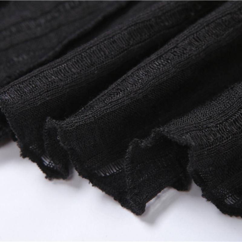 Осень Новая Женская Однотонная Приталенная Укороченная Футболка Модная Необычная Асимметричная Футболка с Длинным Рукавом