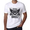 Мужская винтажная футболка Футболка с рисунком Feel The BREEZ White