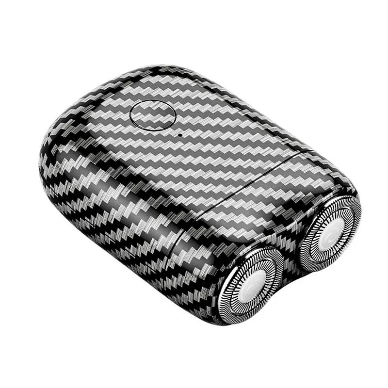 Trendy Colorful Electric Shaver Double Floating Head Mini Beard Knife For Men Portable Travel Cordless Face Body Razor Trimmer