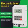 Electronic Weekly 7 Days Programmable Digital Timer Switch Relay 1s~168h Time Control 220V 25A Din Rail Mount KG316