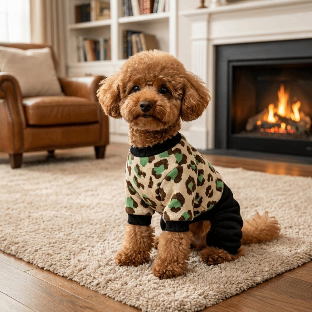 Ultra-Soft Dog Four Legged Coat Breathable Warm Dog Jumpsuit Autumn Winter