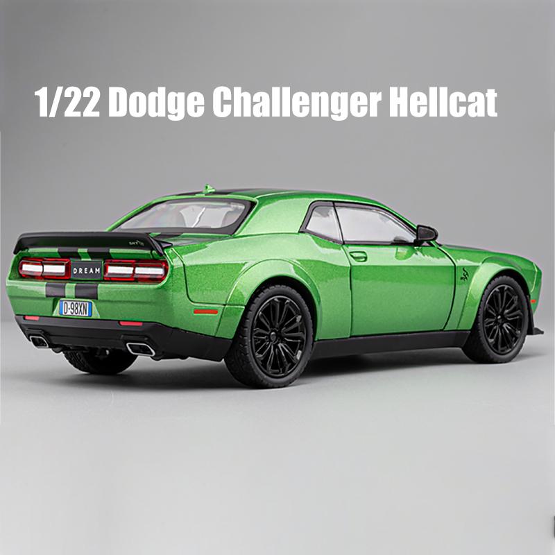 1:22 Dodge Challenger Redeye Hellcat Super Muscle Sports CarЛитой автомобиль из сплава металла Модель подарка на день рождения Коллекция Украшение