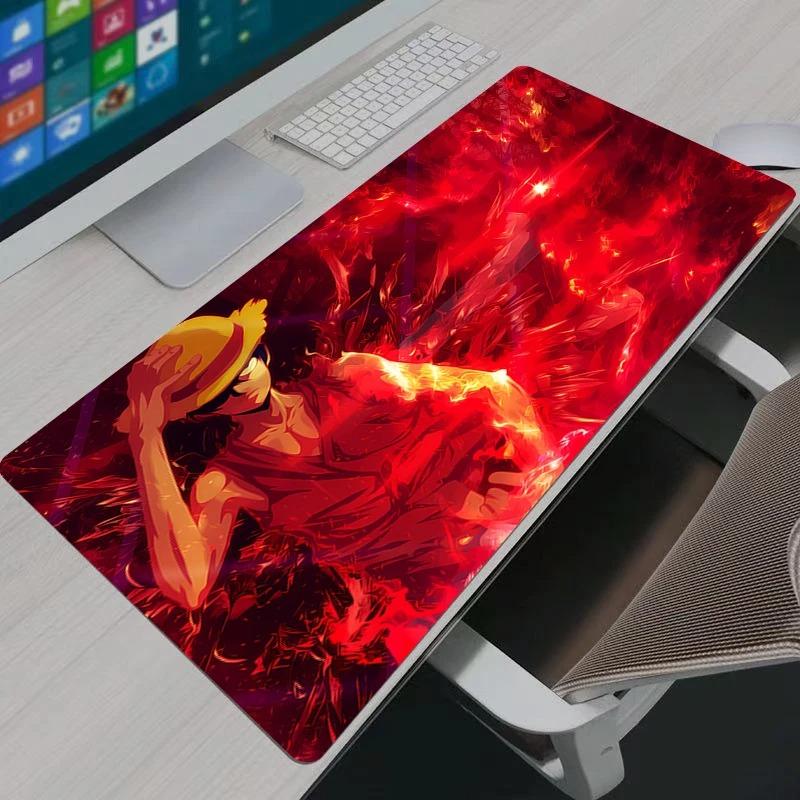 One Piece Luffy Gaming Gamer Large Mouse Pad Keyboard NonSlip Rubber Computer Carpet Desk Mat PC Gamer MousePad Youth Gifts