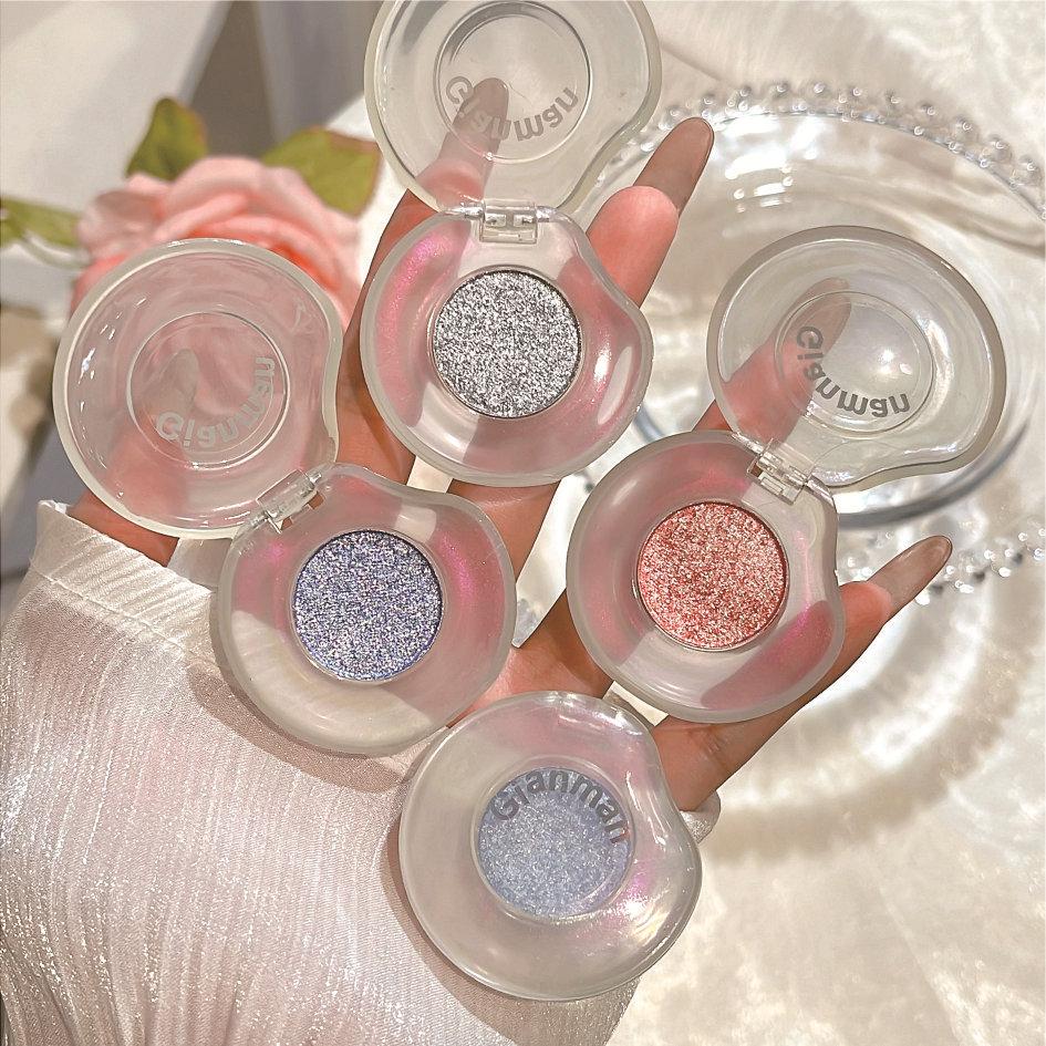 Monochromatic Highlight Sequins Highlighter Eyeshadow Highlighter Eyeshadow Palette Glitter Shi U2Q7